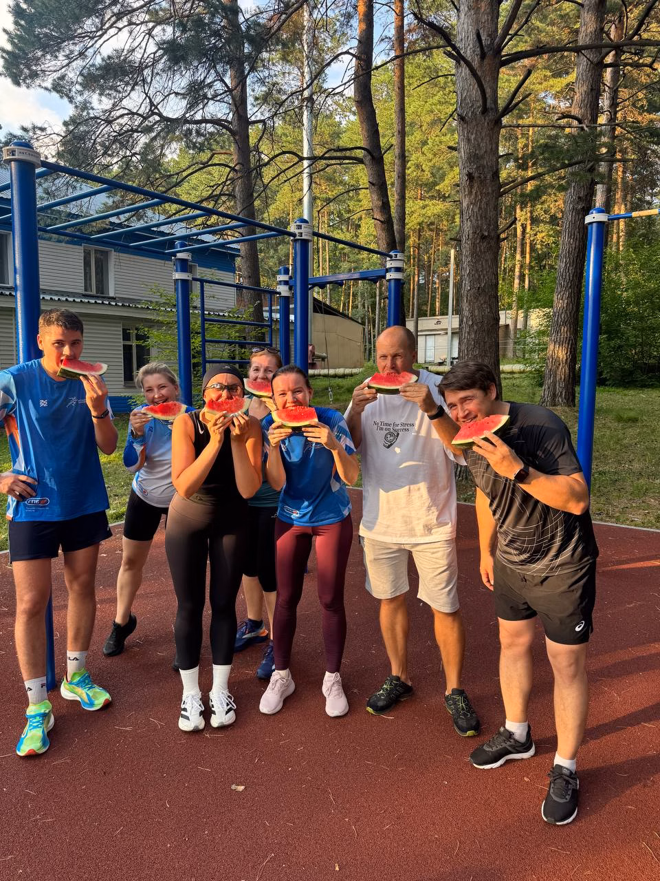 Después del entrenamiento con el club: sandía en lugar de medalla